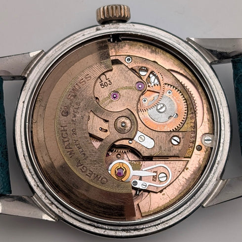 約 1958 年歐米茄海馬系列 Ref28494SC 男士自動手錶 Cal503 運作良好